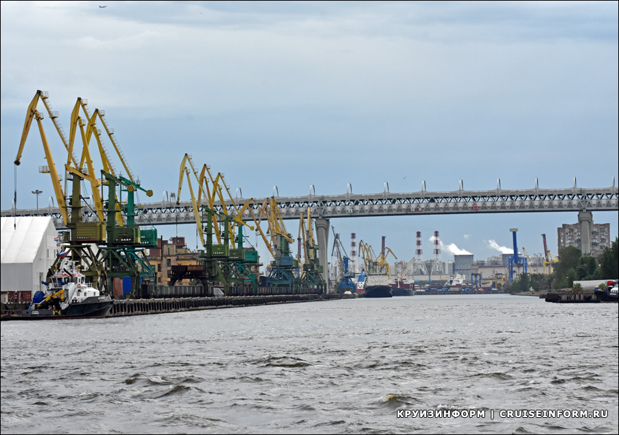Канонерский мост ЗСД через Морской канал в Санкт-Петербурге