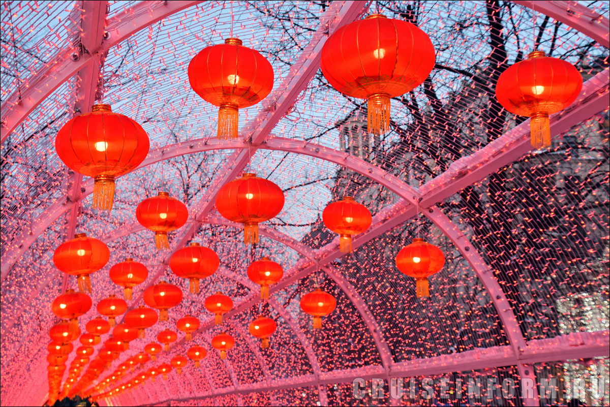 Как украсили центр Москвы в честь китайского Нового года (2024, ФОТО)