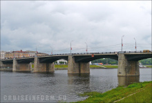 Мост Нововолжский через Волгу в Твери