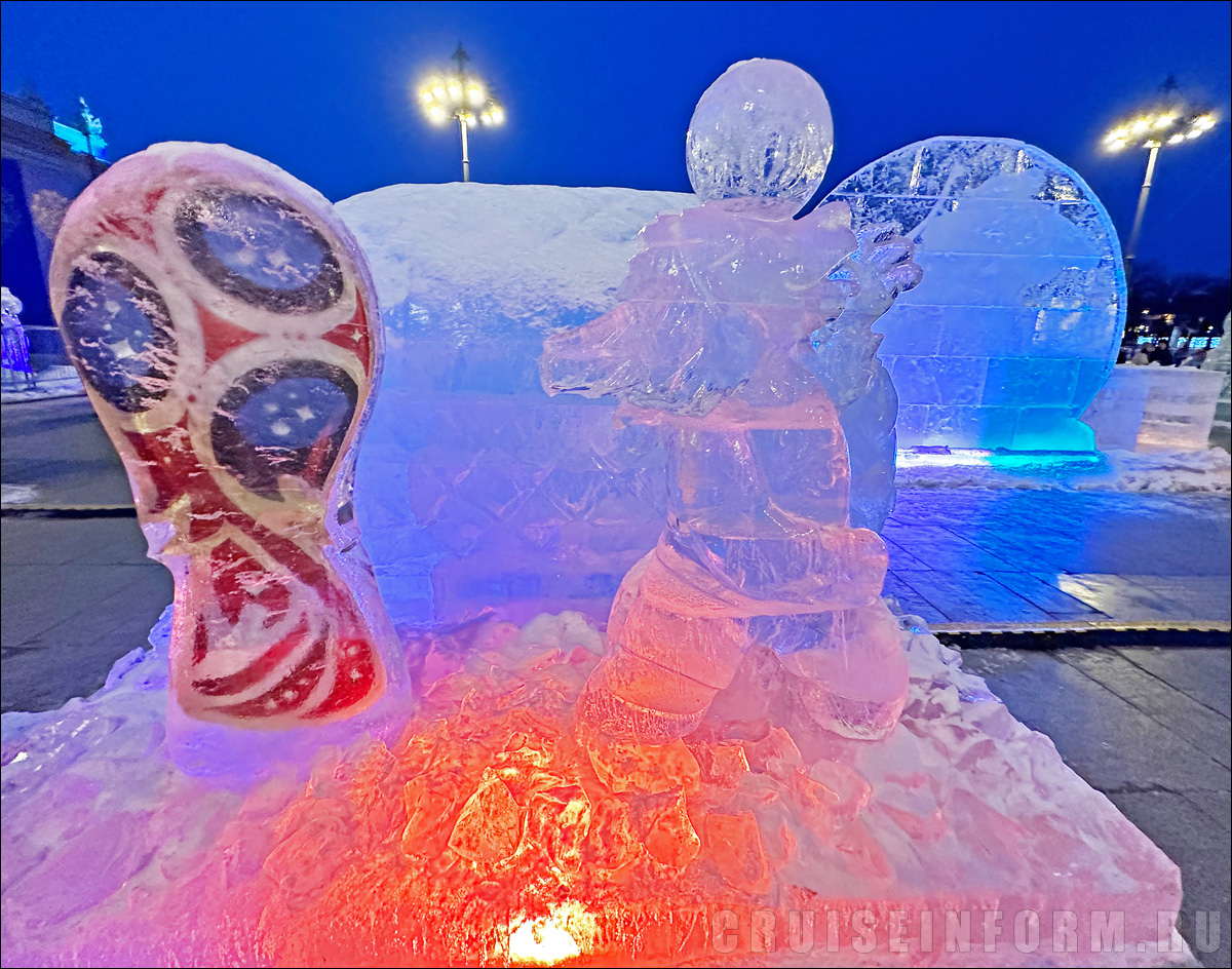 Выставка ледяных скульптур на ВДНХ