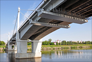 Мост через Волгу в Кимрах