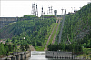 Судоподъемник Красноярской ГЭС на реке Енисей
